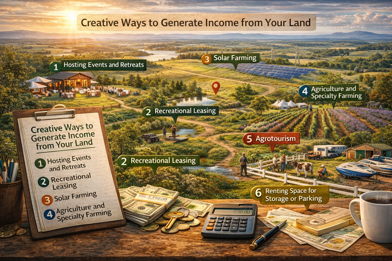 Creative Ways to Generate Income from Your Land