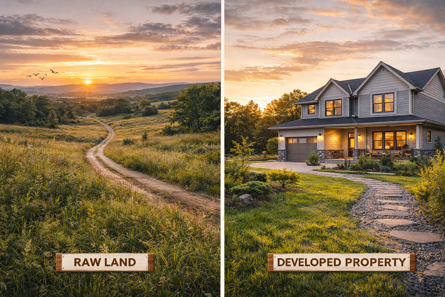 Weighing the Options: Pros and Cons of Raw Land vs. Developed Property Purchase