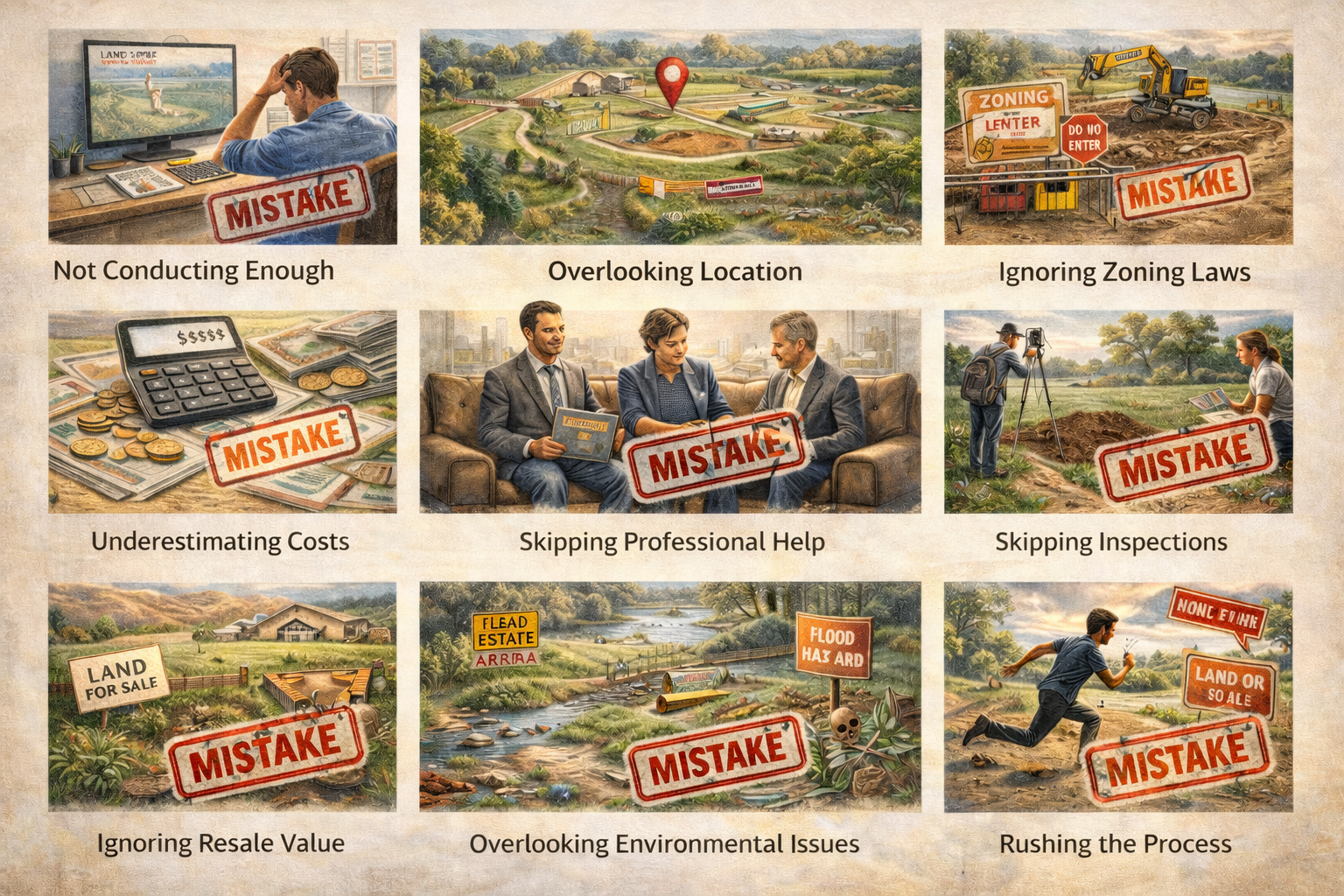Common Mistakes First Time Land Buyers Make